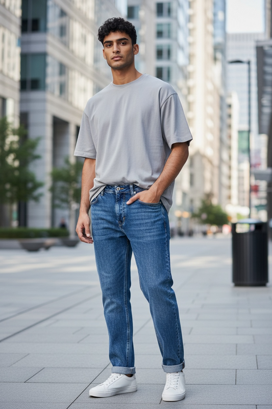 Men’s Tarquin Taylor Jeans Blue Faded