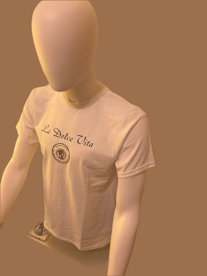 La dolce vita men’s cursive tee