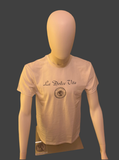 La dolce vita men’s cursive tee