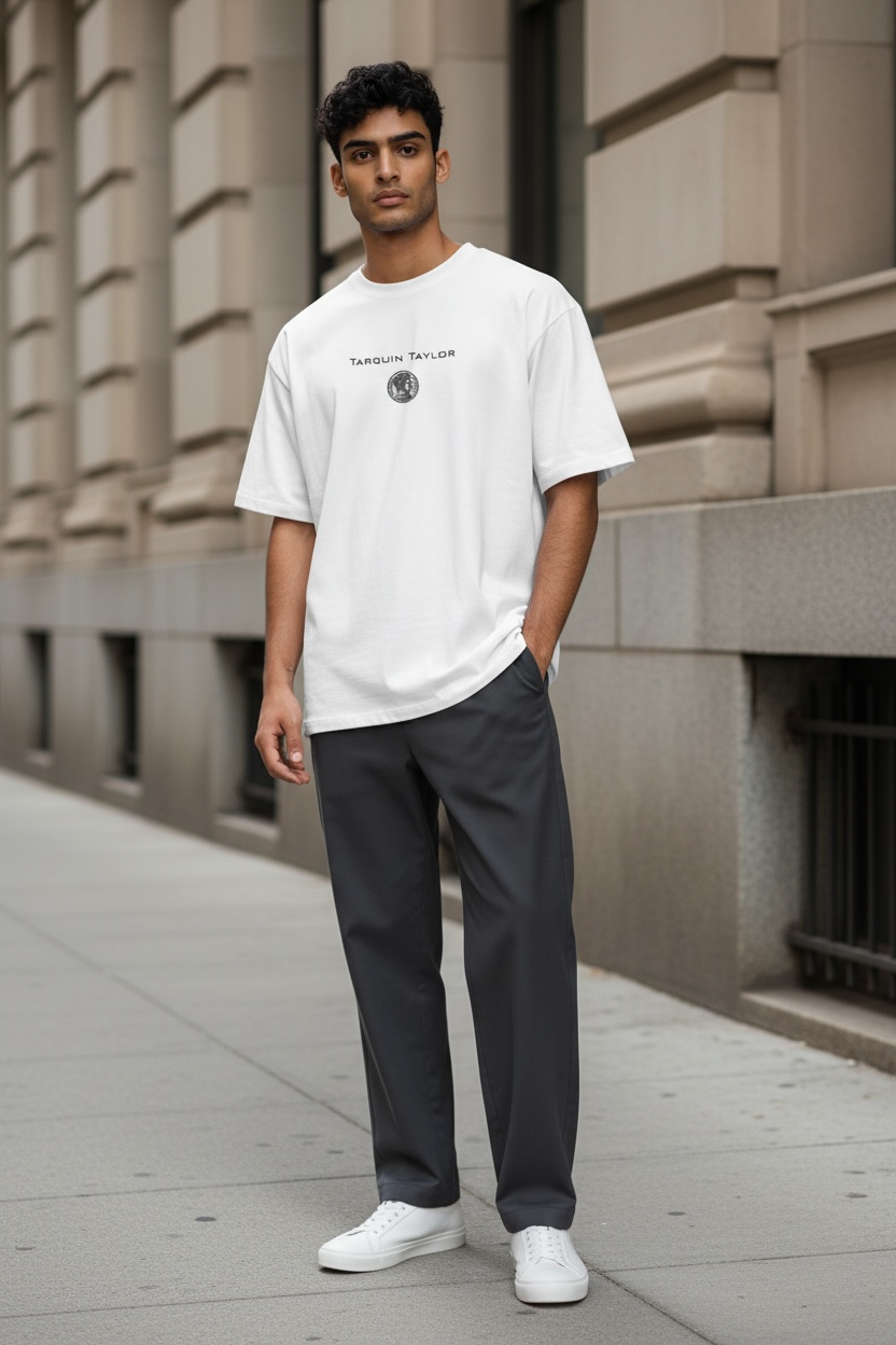 Men’s Coin Logo Tee white