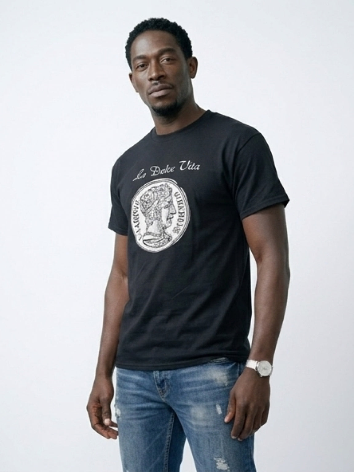 Men’s La Dolce Vita big coin tee