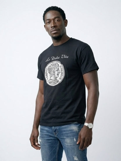 Men’s La Dolce Vita big coin tee