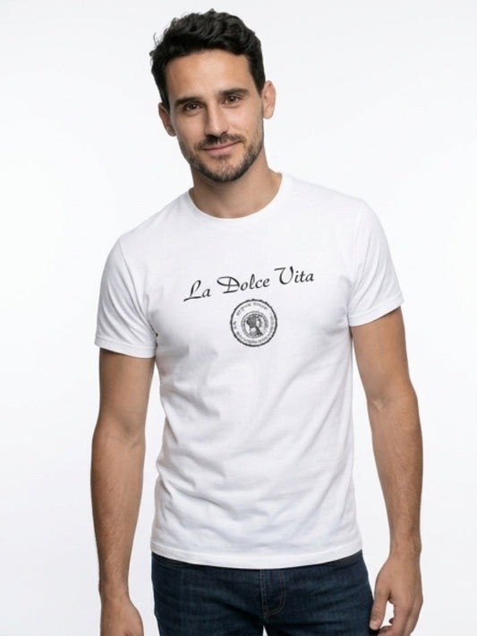 La dolce vita men’s cursive tee