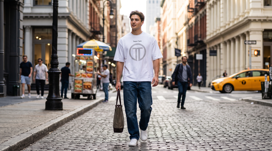 Men’s Oversized TT logo white