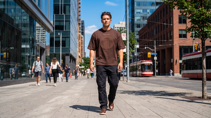 Men’s Oversized TT logo brown