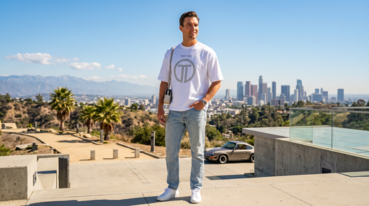 Men’s Oversized TT logo white