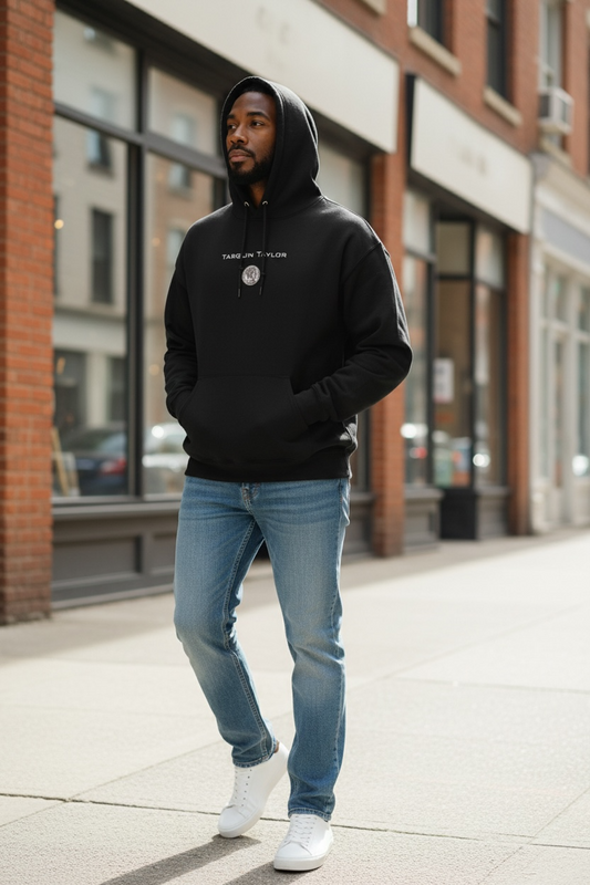 Men’s Coin Logo Hooded Sweatshirt Black