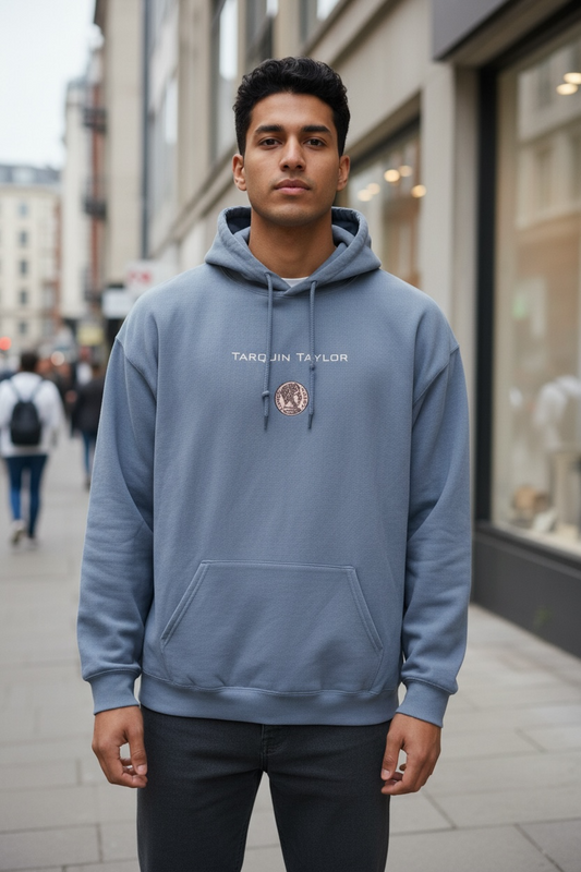Men’s Coin Logo Hooded Sweatshirt Sky Blue