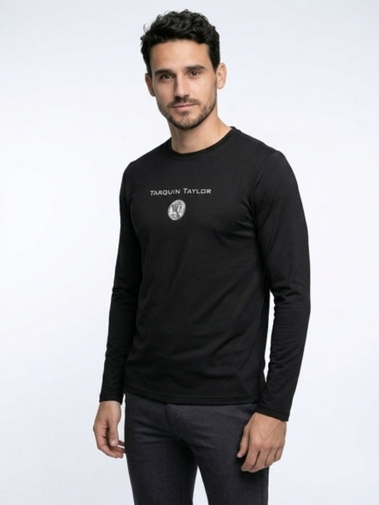 Men’s Longsleeve Coin Logo Black