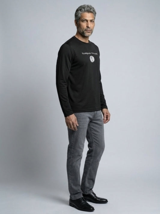 Men’s Longsleeve Coin Logo Black